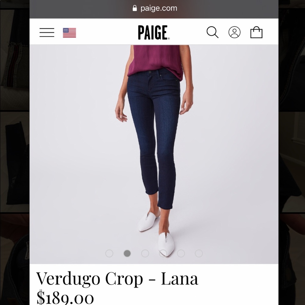 PAIGE Denim Verdugo Crop Jean - Size 28